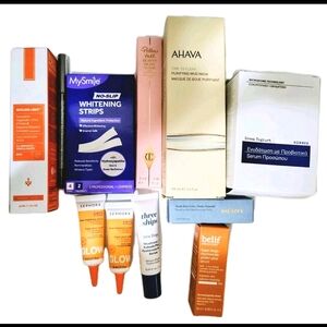 NEW 10PC Skincare Makeup LOT Anti-aging Serums Mask Korres Tilbury Ahava Sephora